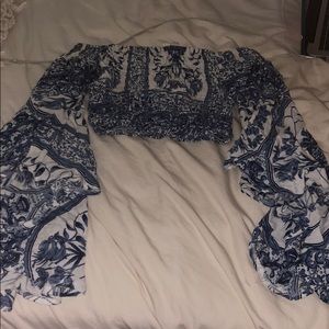 LF off the shoulder shirt